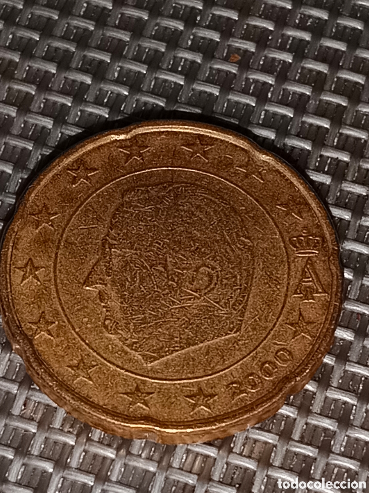 Material numism&aacute;tico: Moneda de 20 c&eacute;ntimos B&eacute;lgica 2000 - Foto 1