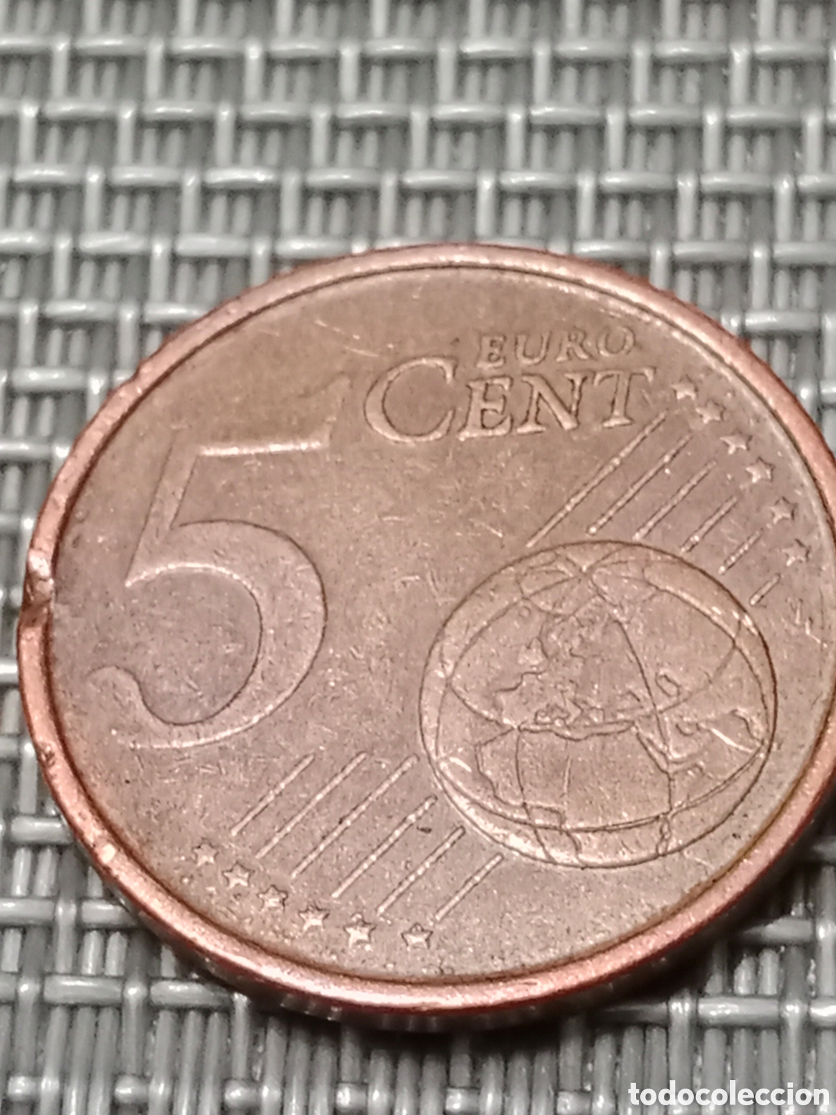 Material numism&aacute;tico: Moneda de 5 c&eacute;ntimos Espa&ntilde;a a&ntilde;o 2000 exceso de metal - Foto 6