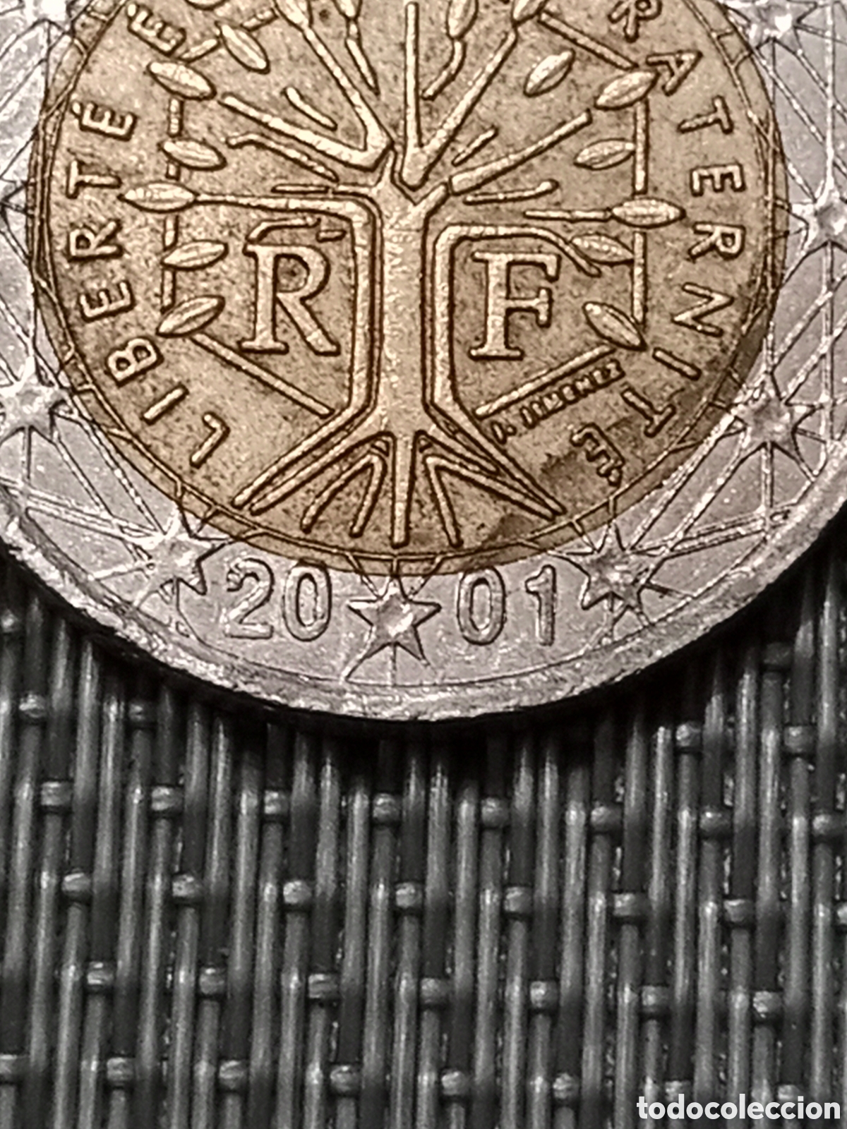 Material numism&aacute;tico: Moneda de 2 euros Francia A&ntilde;o 2001 - Foto 2