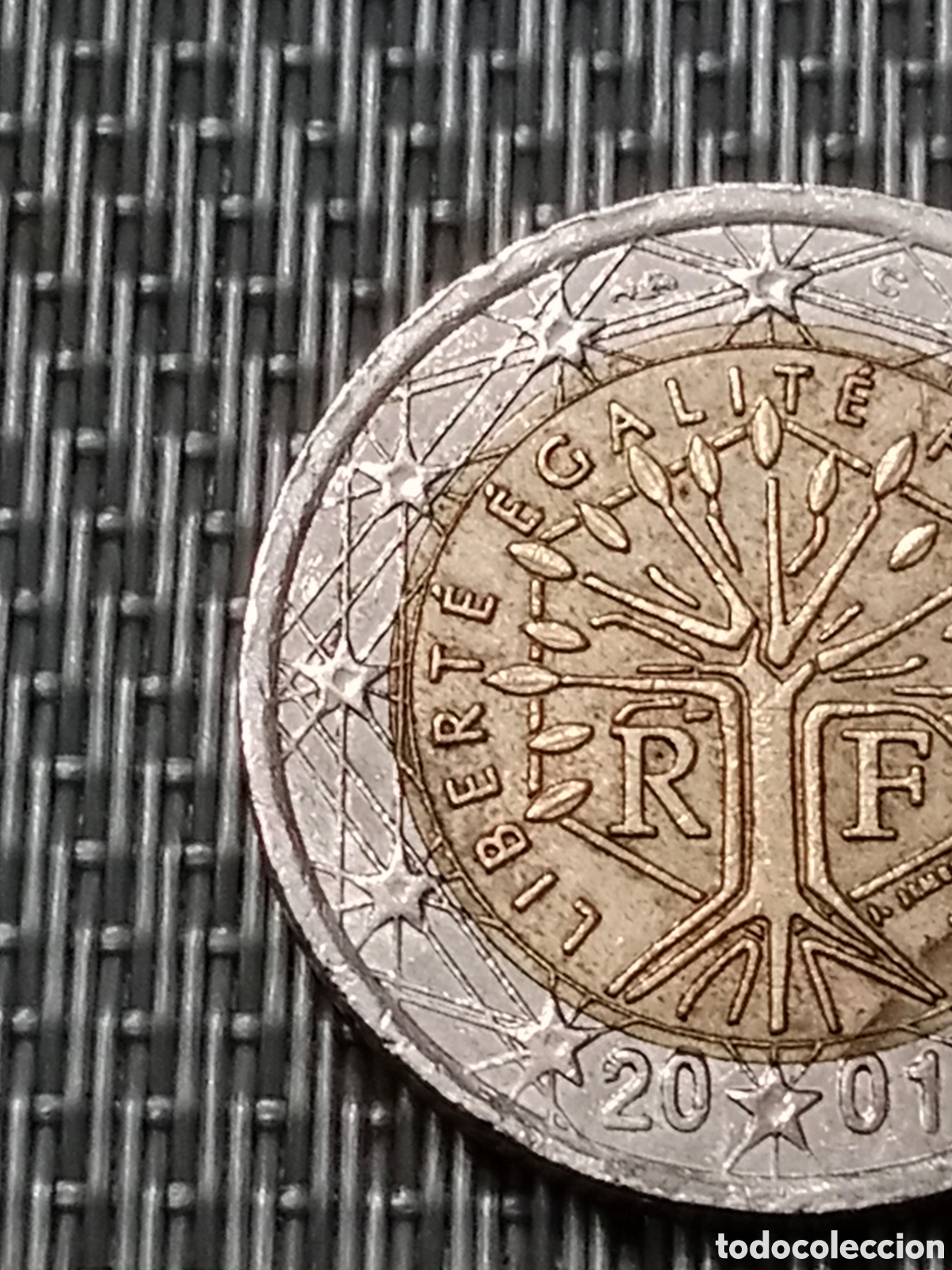 Material numism&aacute;tico: Moneda de 2 euros Francia A&ntilde;o 2001 - Foto 3
