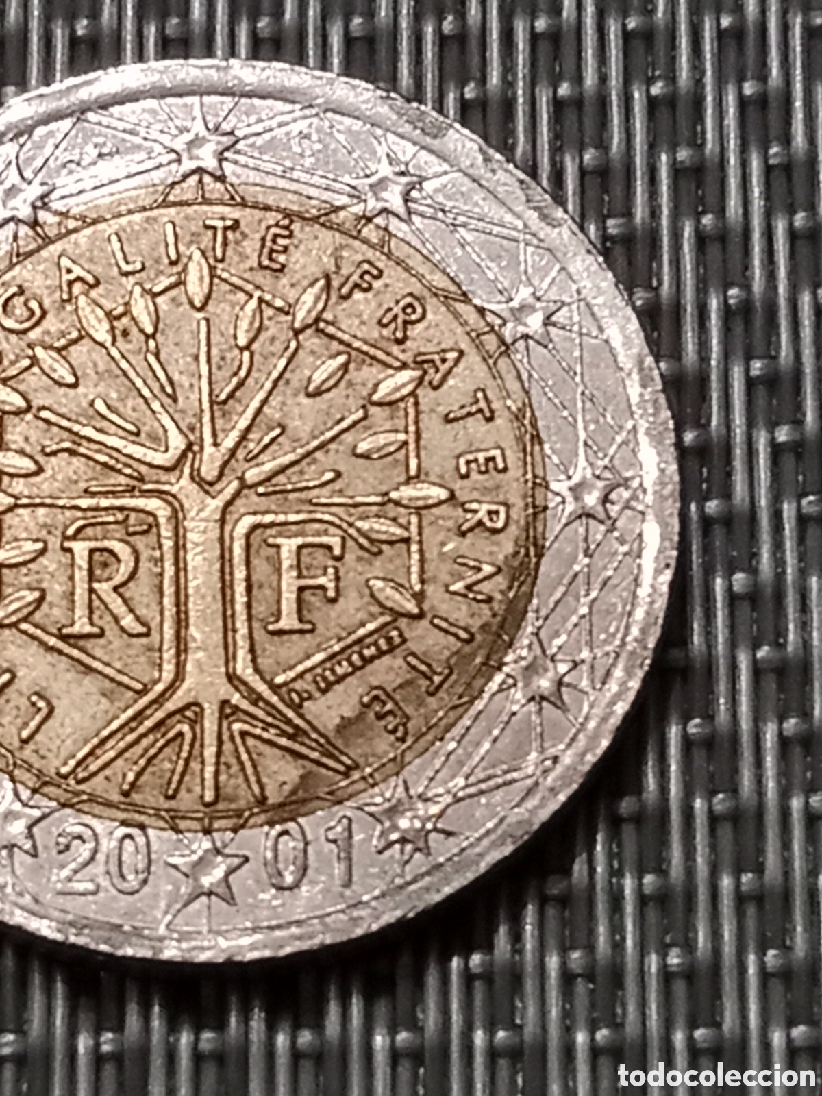 Material numism&aacute;tico: Moneda de 2 euros Francia A&ntilde;o 2001 - Foto 4
