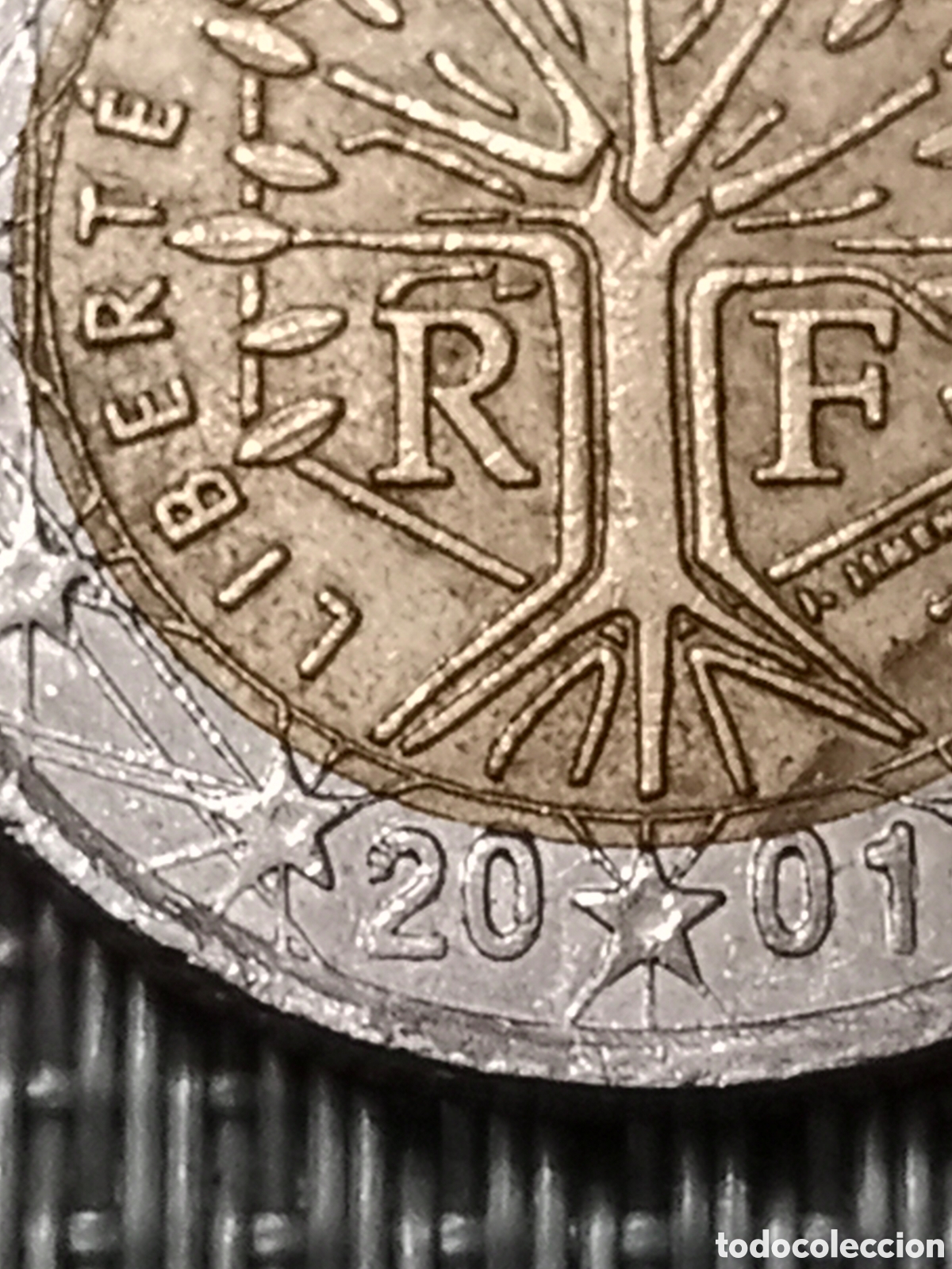 Material numism&aacute;tico: Moneda de 2 euros Francia A&ntilde;o 2001 - Foto 8