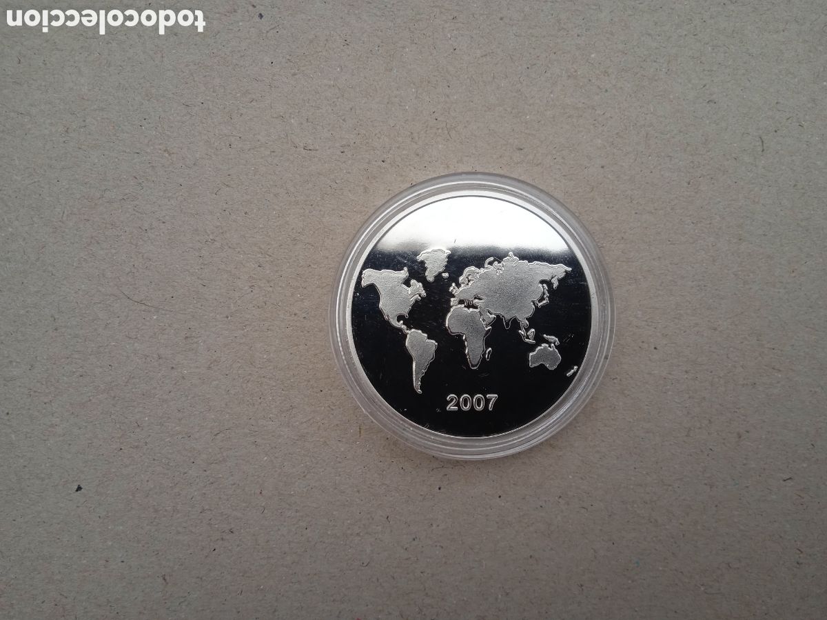 Material numism&aacute;tico: Medalla commemorativa Machu Picchu Per&uacute; 2007 - Foto 2