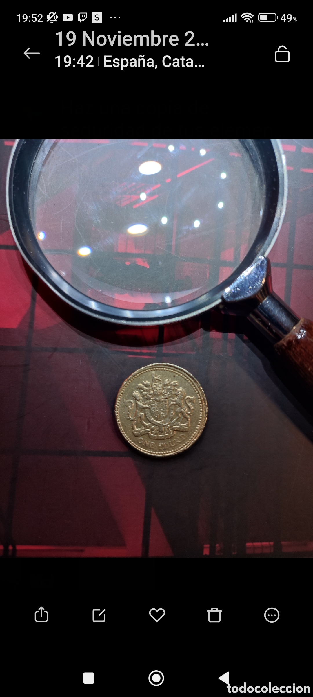 Material numism&aacute;tico: Moneda One Pound Reina Elizabeth 2003 - Foto 9