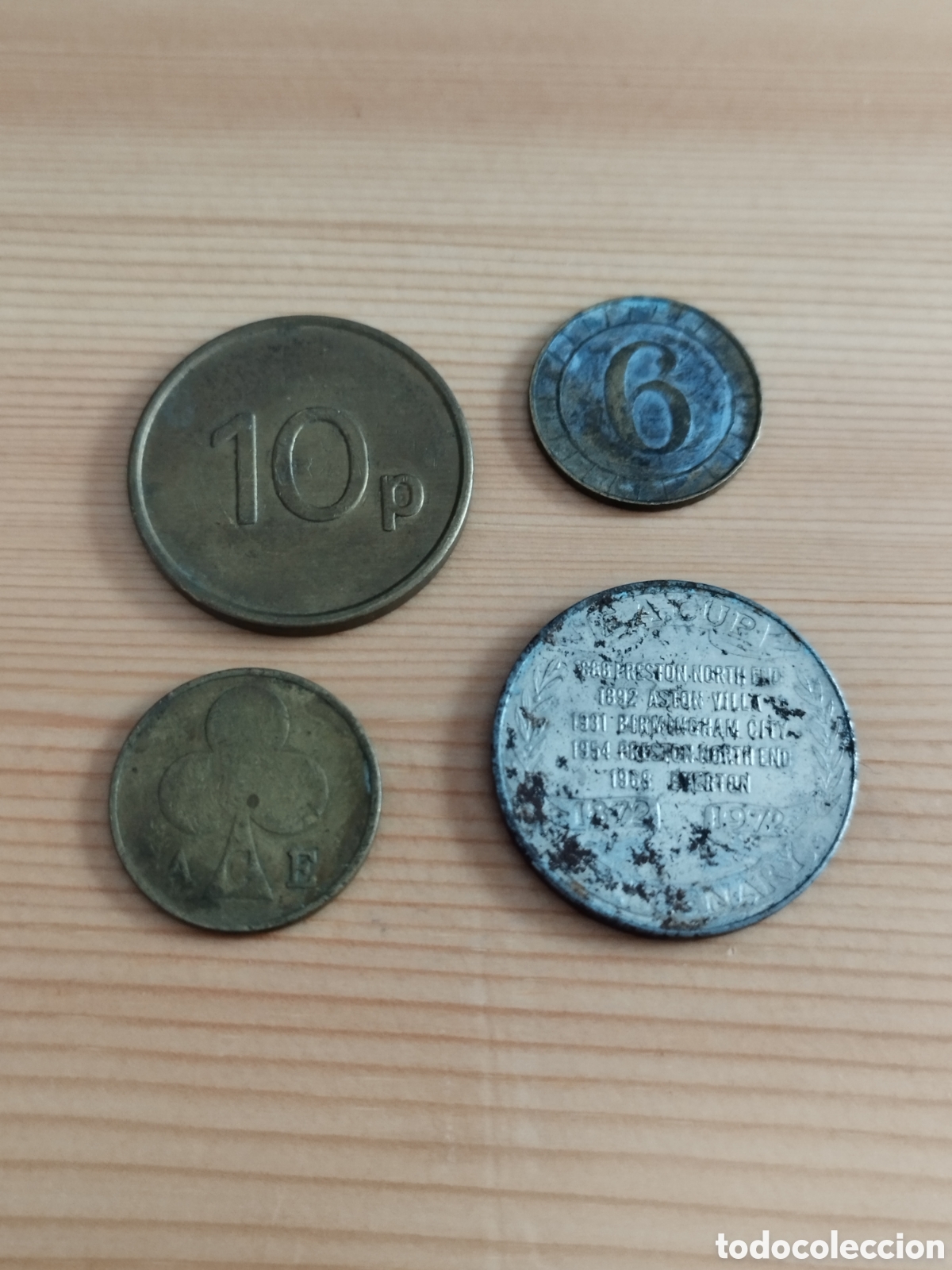 Material numism&aacute;tico: Lote de 4 tokens diferentes - Foto 1