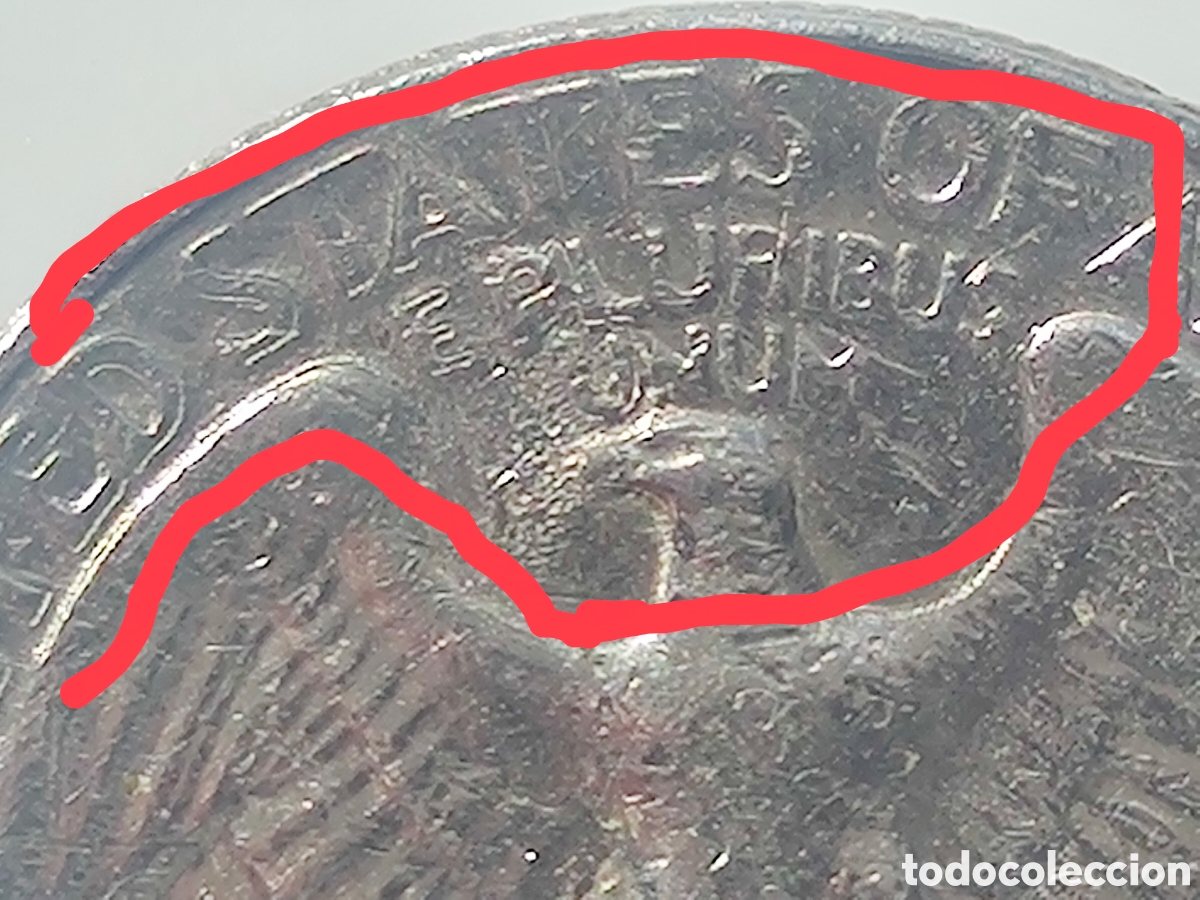 Material numism&aacute;tico: Liberty 1983 con fallos de acu&ntilde;ado - Foto 3
