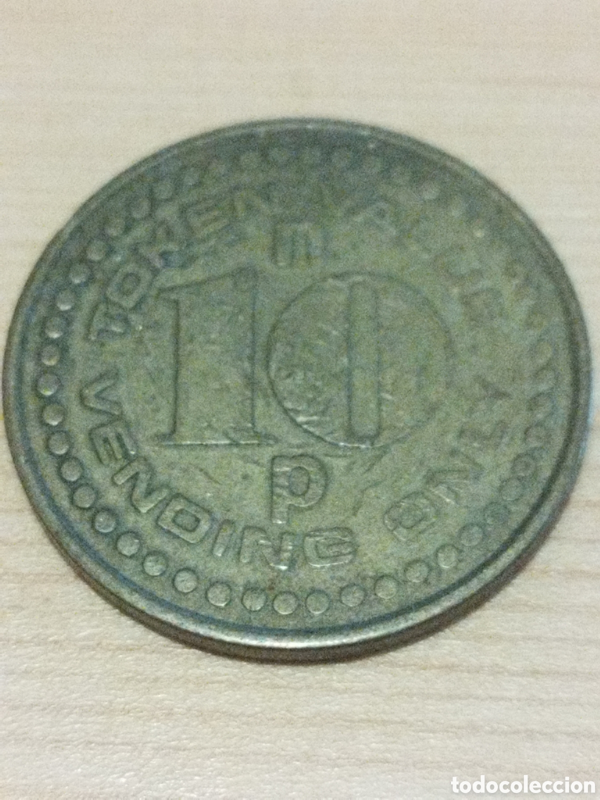 Material numism&aacute;tico: Reino Unido token 10 p - Foto 1