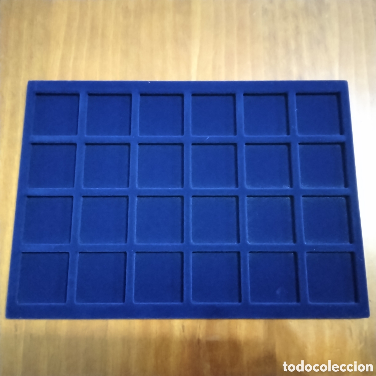 Material numism&aacute;tico: BANDEJA PARA 24 MONEDAS DE HASTA 46mm CON PROTECTOR PLASTICO NUEVA - Foto 2