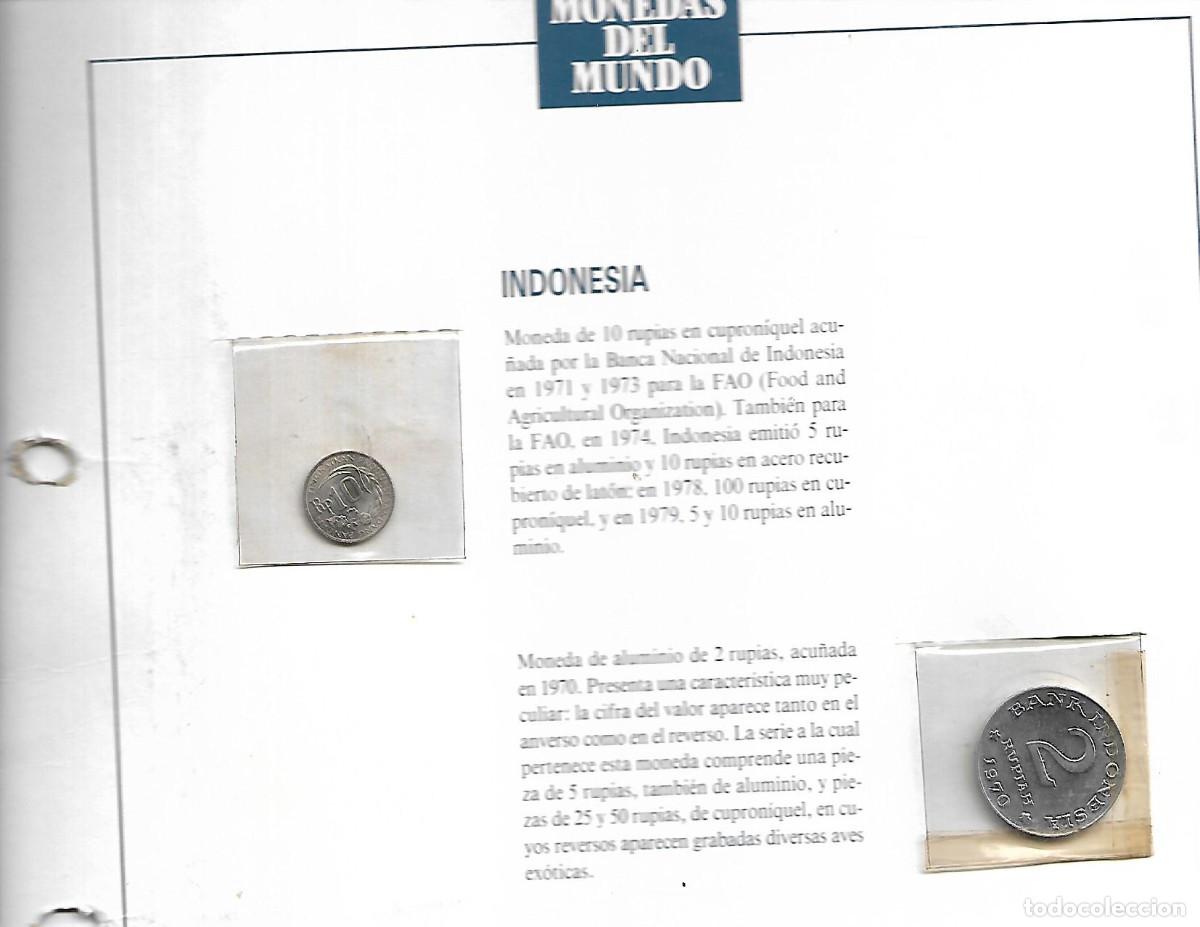 Material numism&aacute;tico: FICHA CON MONEDAS DE INDONESIA - Foto 1