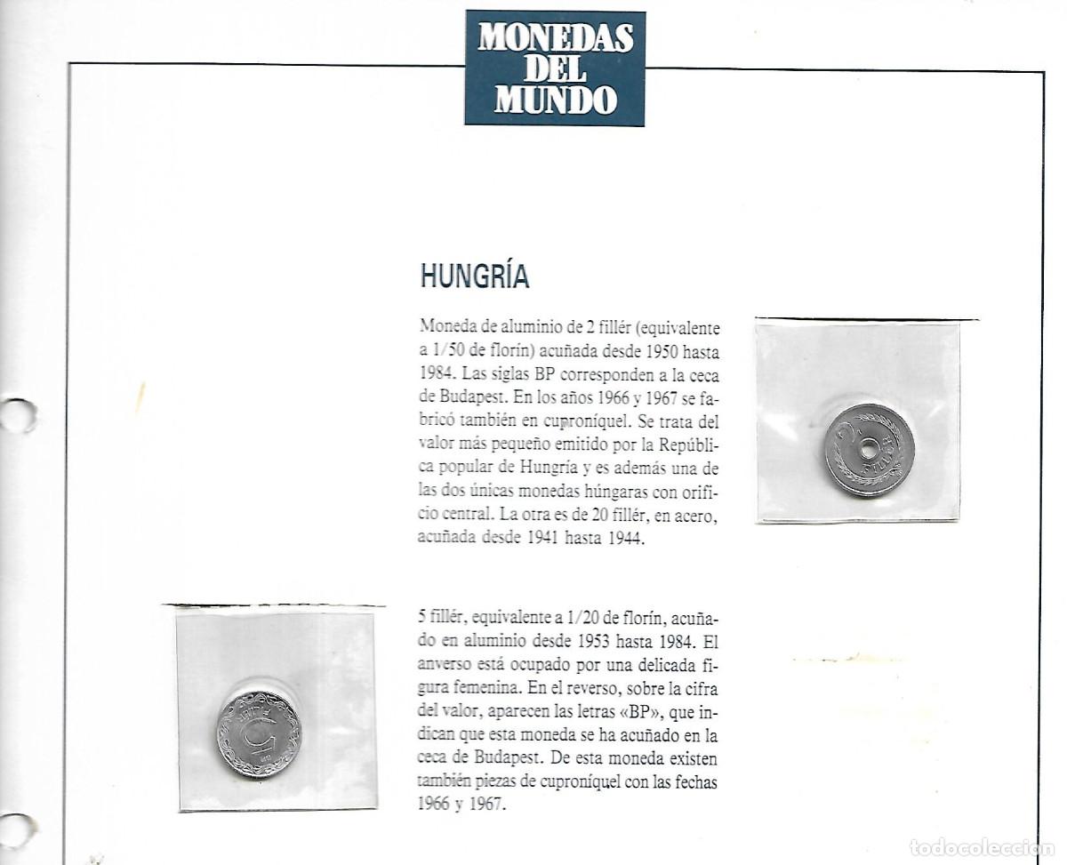 Material numism&aacute;tico: FICHA CON MONEDAS DE HUNGRIA - Foto 1