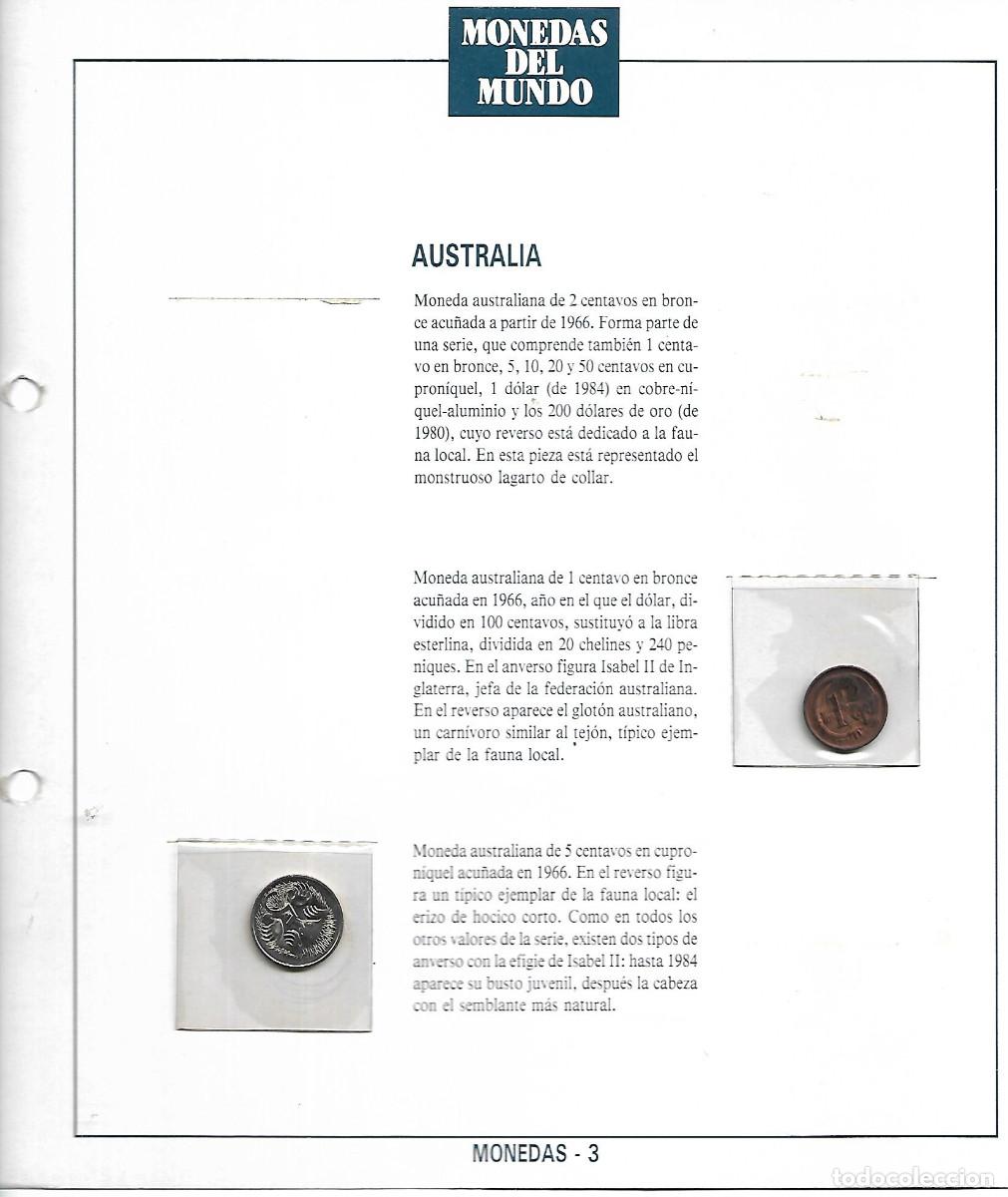 Material numism&aacute;tico: FICHA CON MONEDAS DE AUSTRALIA - Foto 1