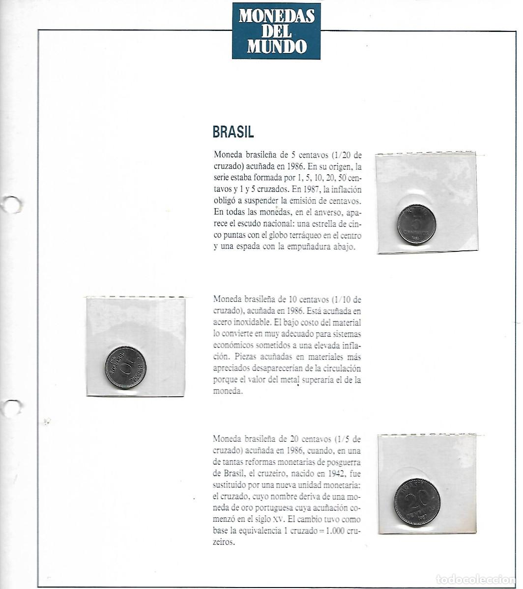 Material numism&aacute;tico: FICHA CON MONEDAS DE BRASIL - Foto 1