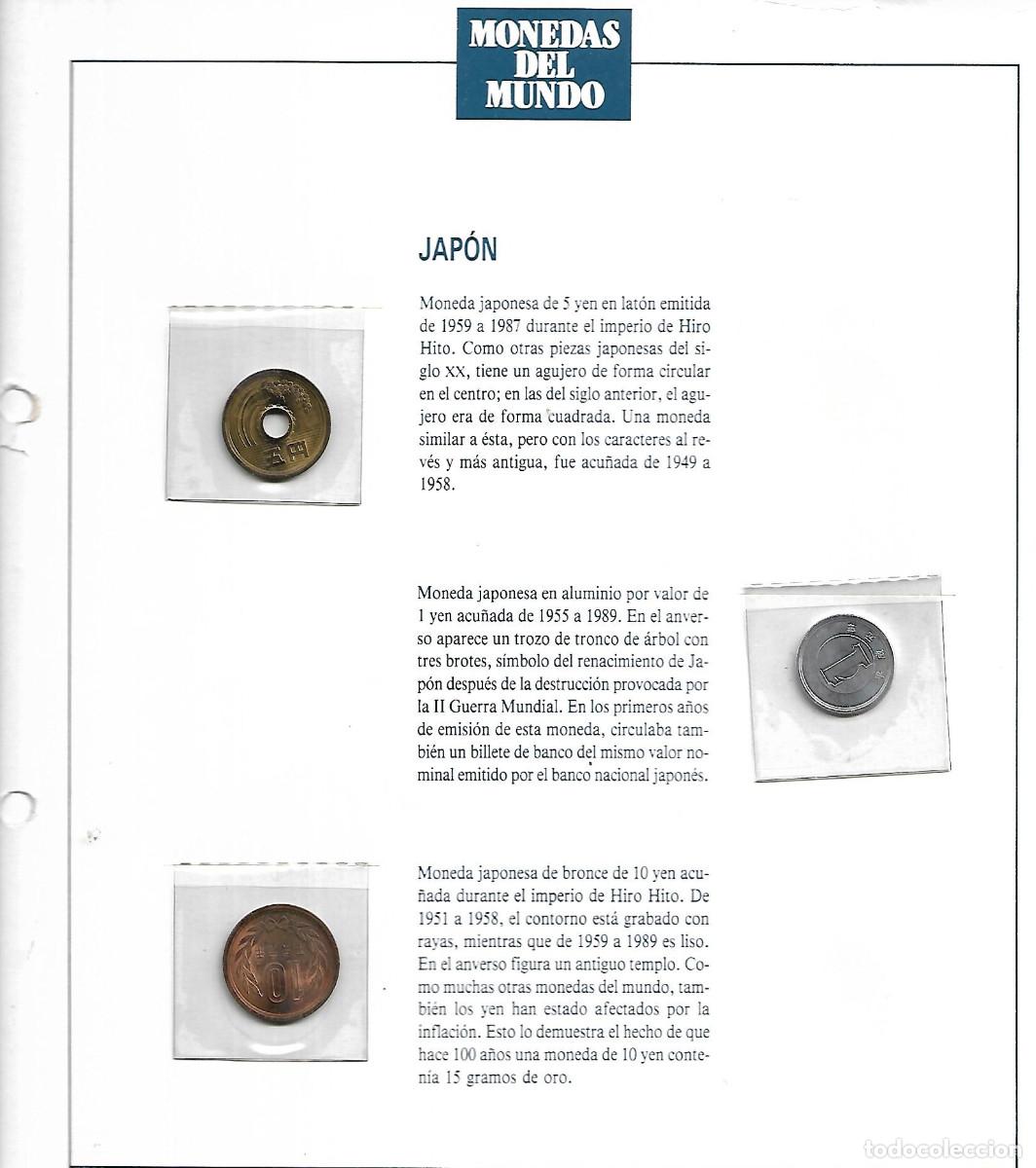 Material numism&aacute;tico: FICHA CON MONEDAS DE JAPON - Foto 1