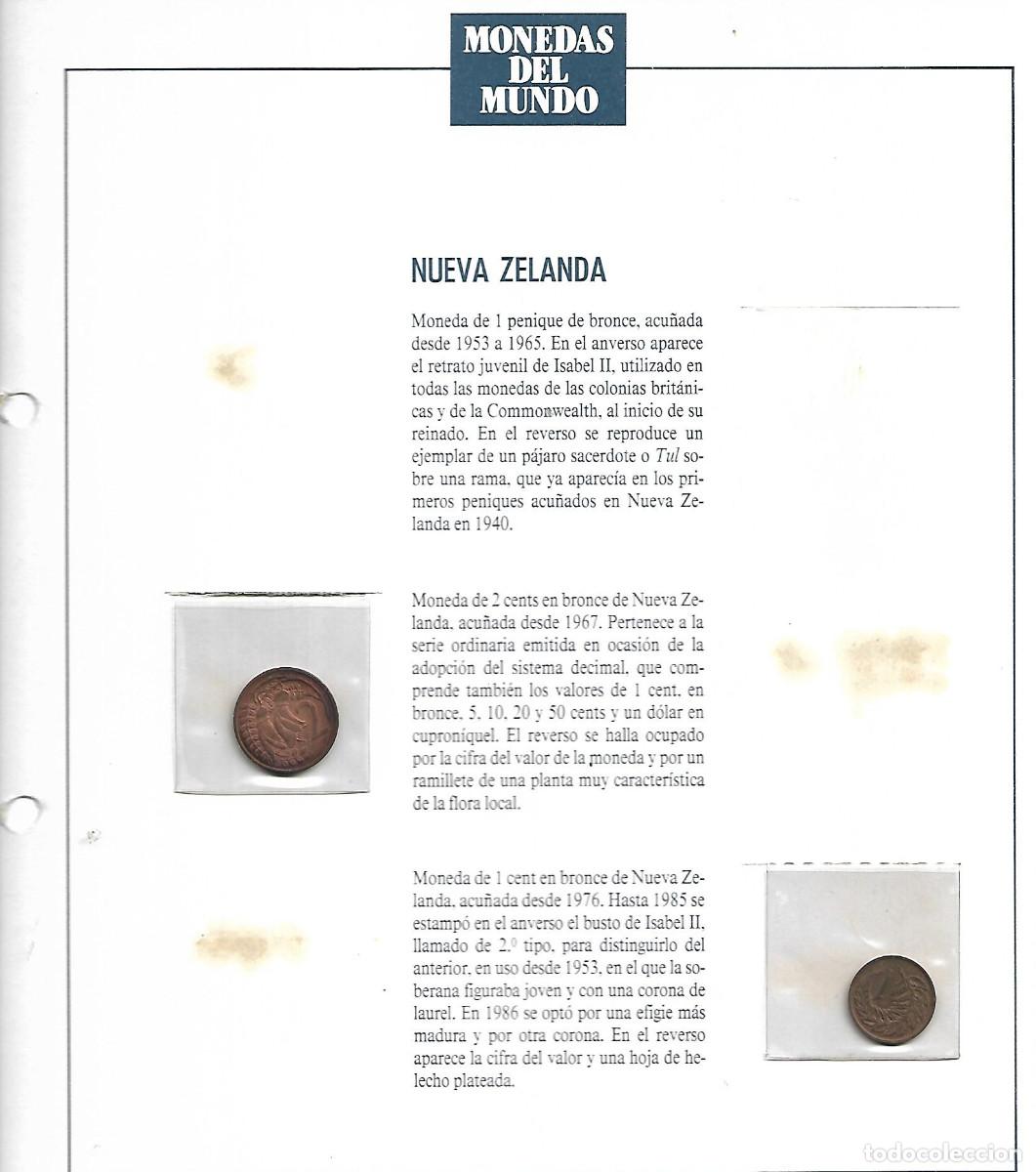 Material numism&aacute;tico: FICHA CON MONEDAS DE NUEVA ZELANDA - Foto 1