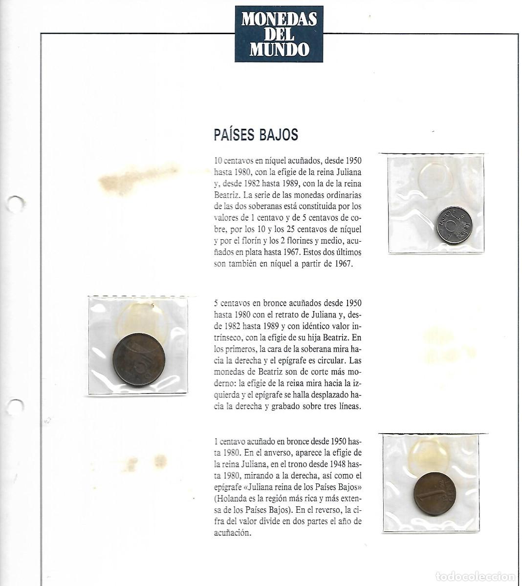 Material numism&aacute;tico: FICHA CON MONEDAS DE PAISES BAJOS - Foto 1