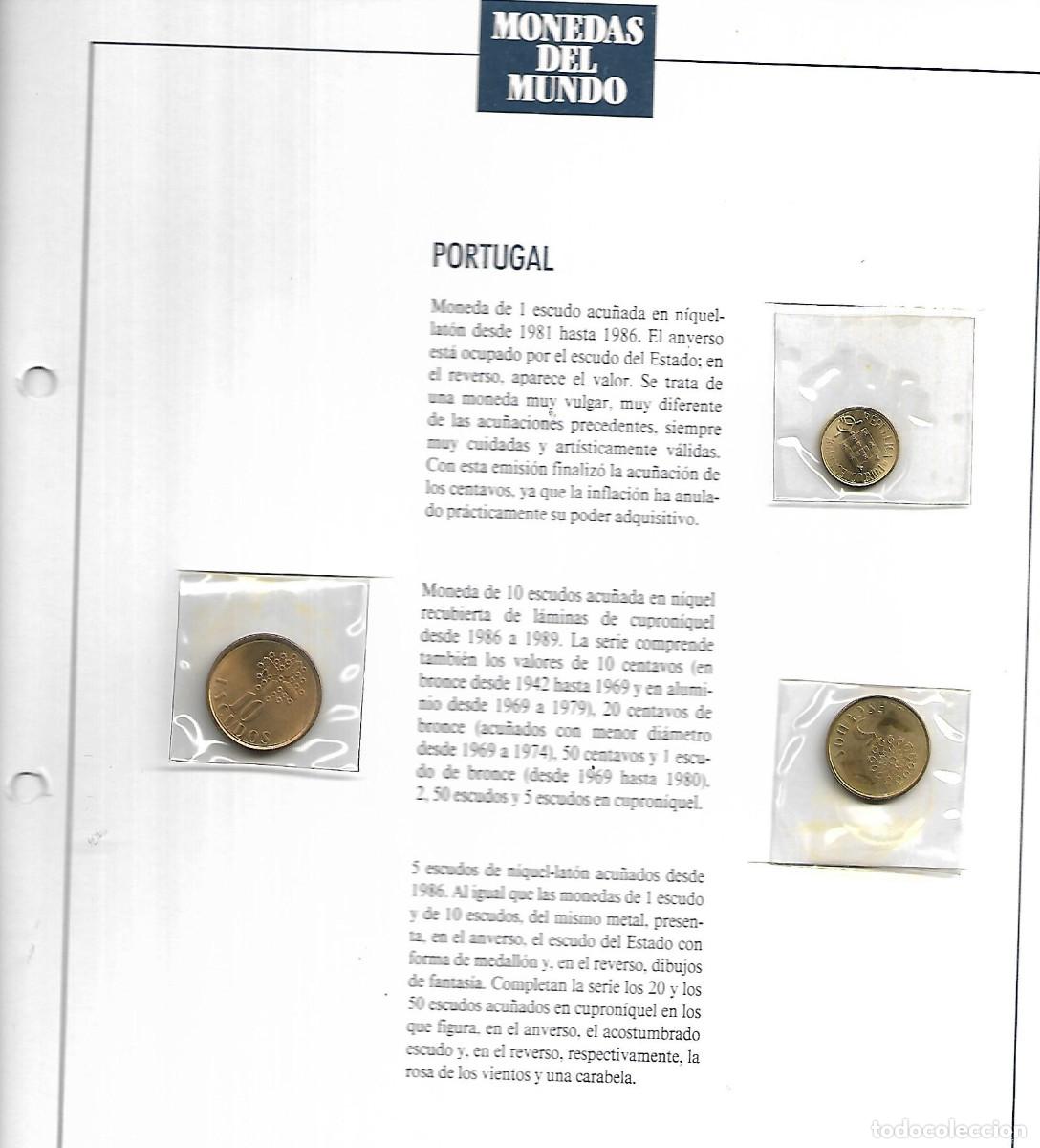 Material numism&aacute;tico: FICHA CON MONEDAS DE PORTUGAL - Foto 1