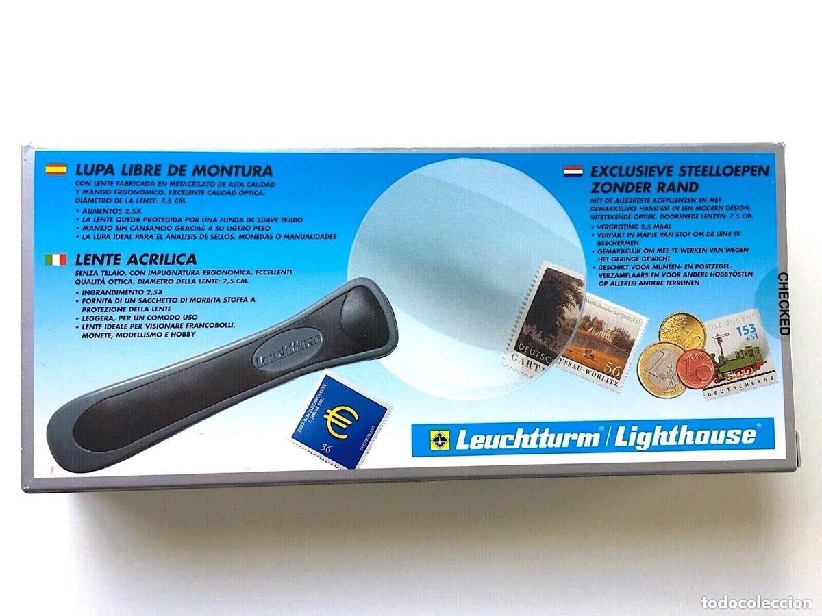 Material numism&aacute;tico: LEUCHTTURM Lupa sin Borde Aumento x2,5 ref LU4 - Foto 1