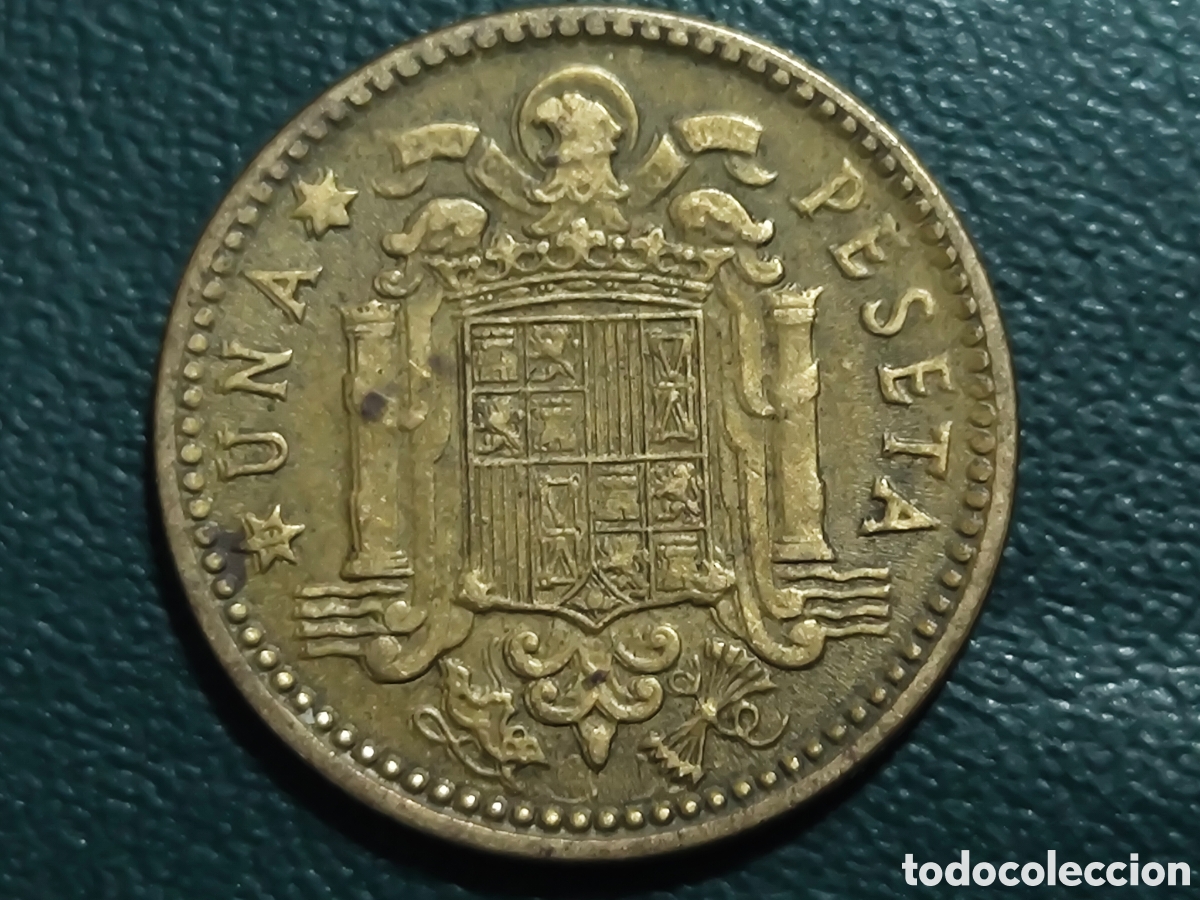 Material numism&aacute;tico: Moneda peseta 1953 Franco - Foto 2