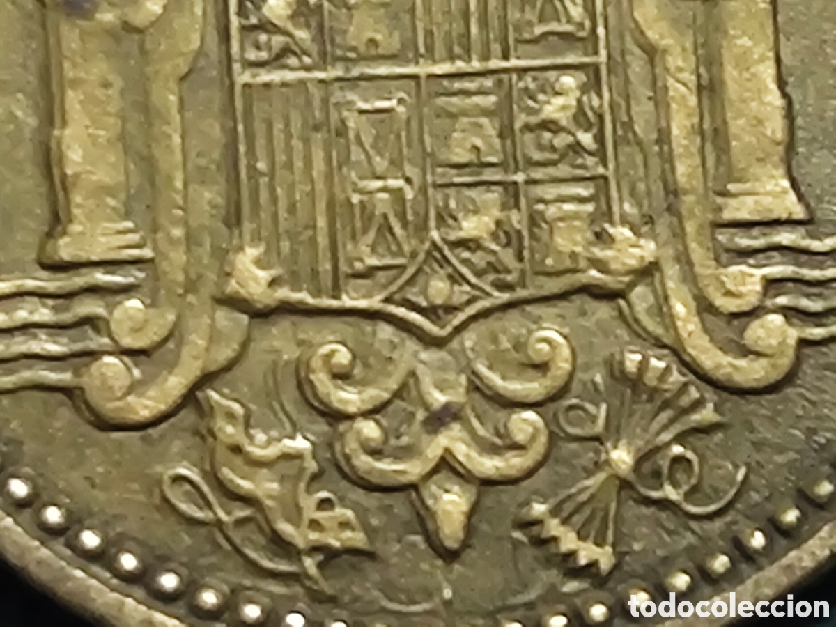Material numism&aacute;tico: Moneda peseta 1953 Franco - Foto 4