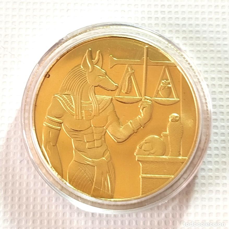 Material numism&aacute;tico: MONEDA - MEDALLA CONMEMORATIVA . DIOS EGIPCIO ANUBIS - Foto 1