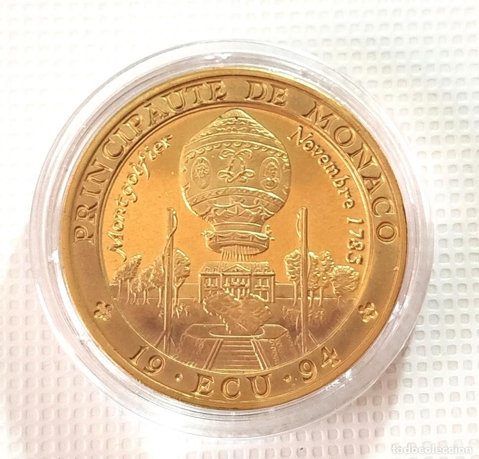 Material numism&aacute;tico: MEDALLA . MONEDA CONMEMORATIVA . MONACO . 1 ECU 1994 - Foto 1
