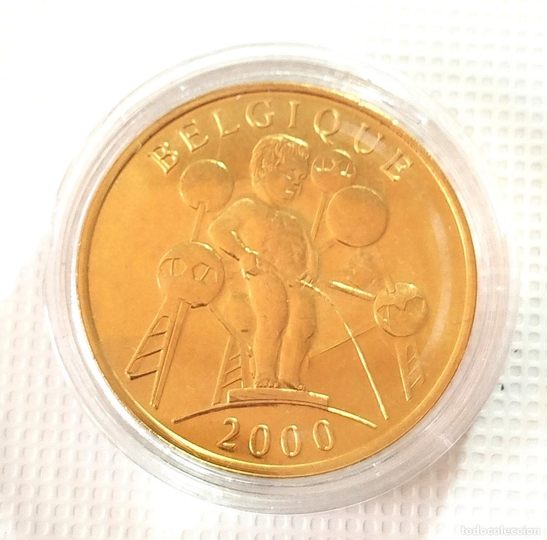 Material numism&aacute;tico: MONEDA . MEDALLA CONMEMORATIVA . BELGICA . 2000 - Foto 1