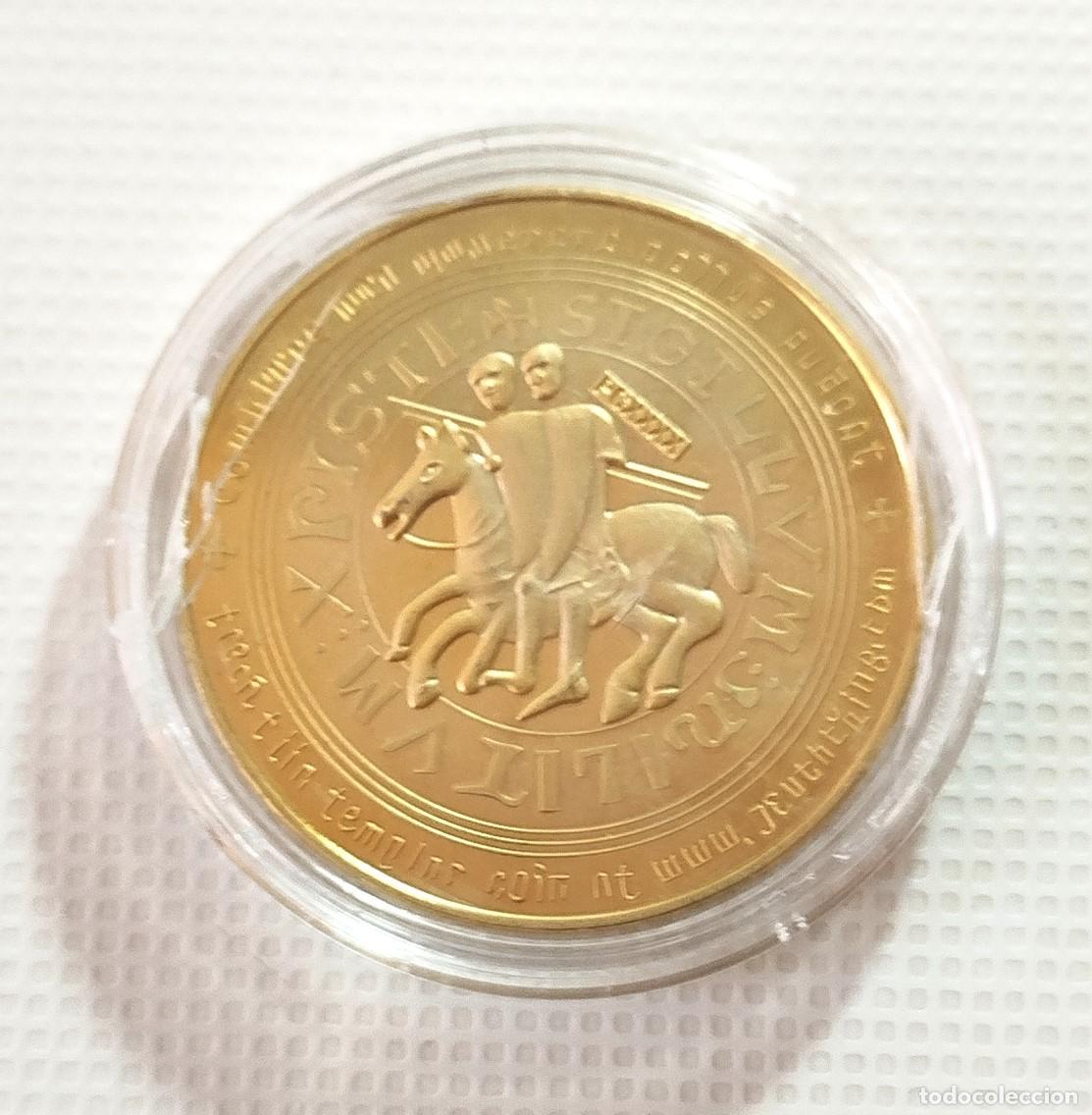 Material numism&aacute;tico: MONEDA - MEDALLA CONMEMORATIVA . CRUZ DE LOS TEMPLARIOS - Foto 2