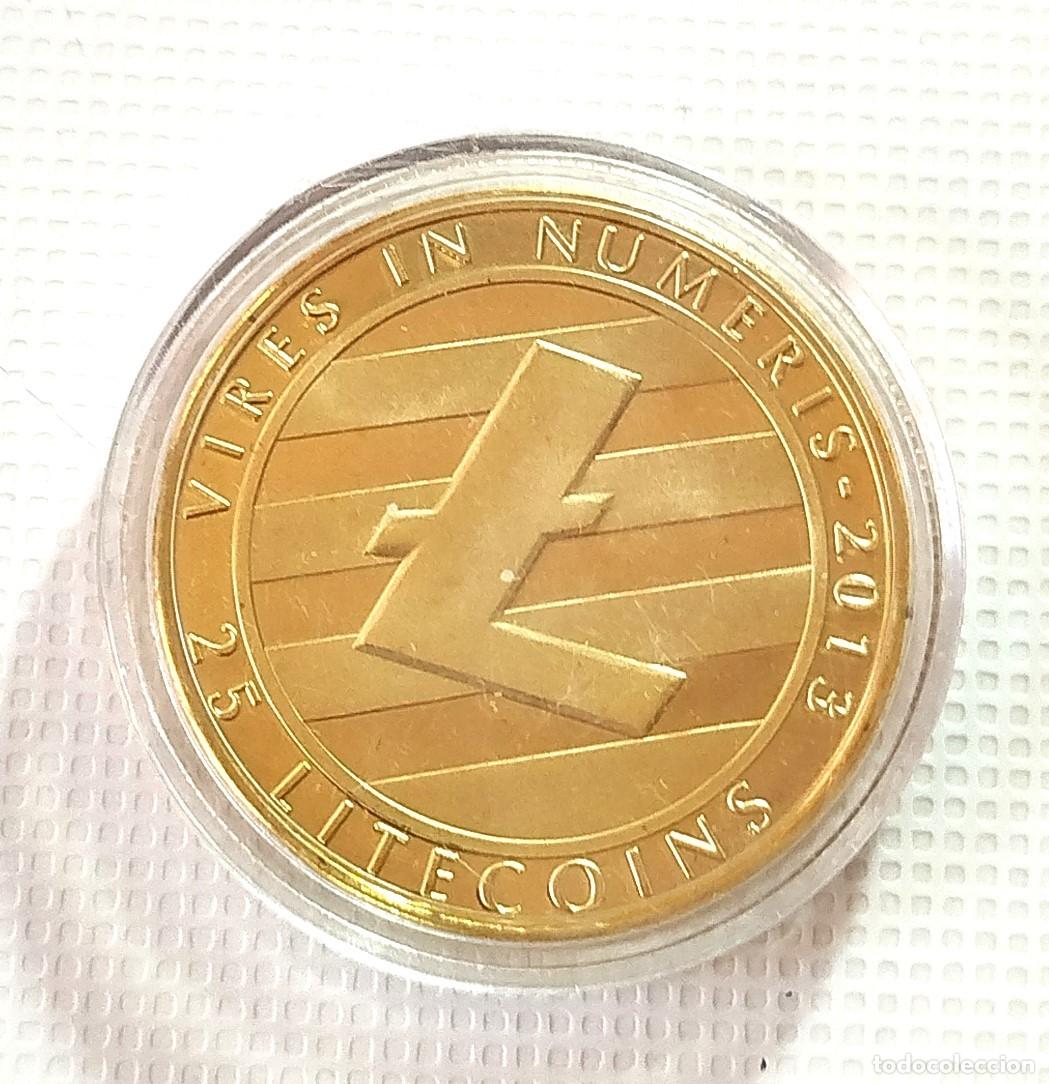 Material numism&aacute;tico: MONEDA . MEDALLA CONMEMORATIVA . LITECOIN - Foto 2