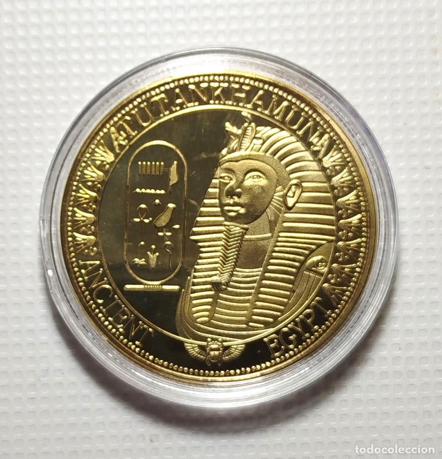 Material numism&aacute;tico: MONEDA . MEDALLA CONMEMORATIVA . EGIPTO . TUTANKAMON - Foto 1