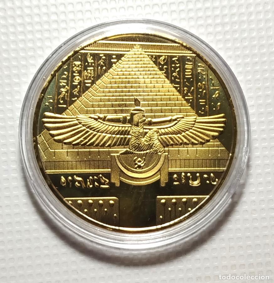 Material numism&aacute;tico: MONEDA . MEDALLA CONMEMORATIVA . EGIPTO . TUTANKAMON - Foto 2