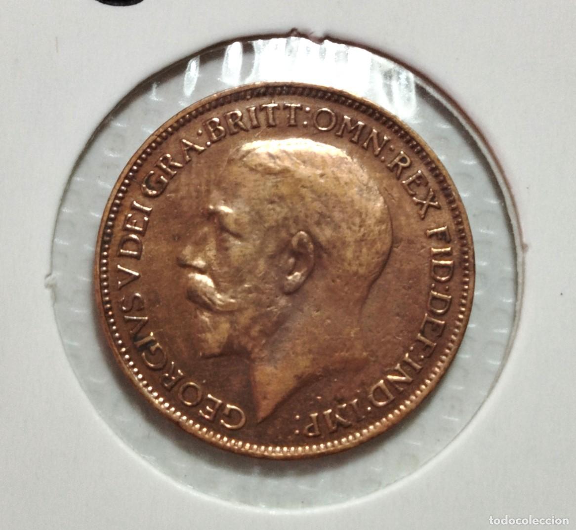 Material numism&aacute;tico: EUROPA . INGLATERRA . GEROGIUS IV . 1 FARTHING 1921 - Foto 1