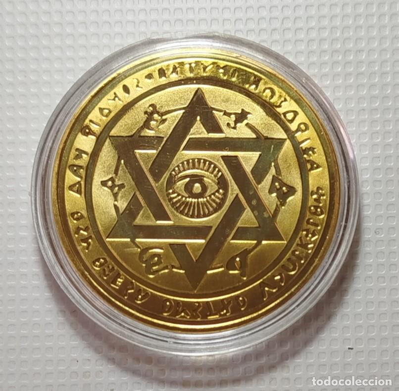 Material numism&aacute;tico: MONEDA . MEDALLA CONMEMORATIVA . OJO DE HORUS - Foto 2