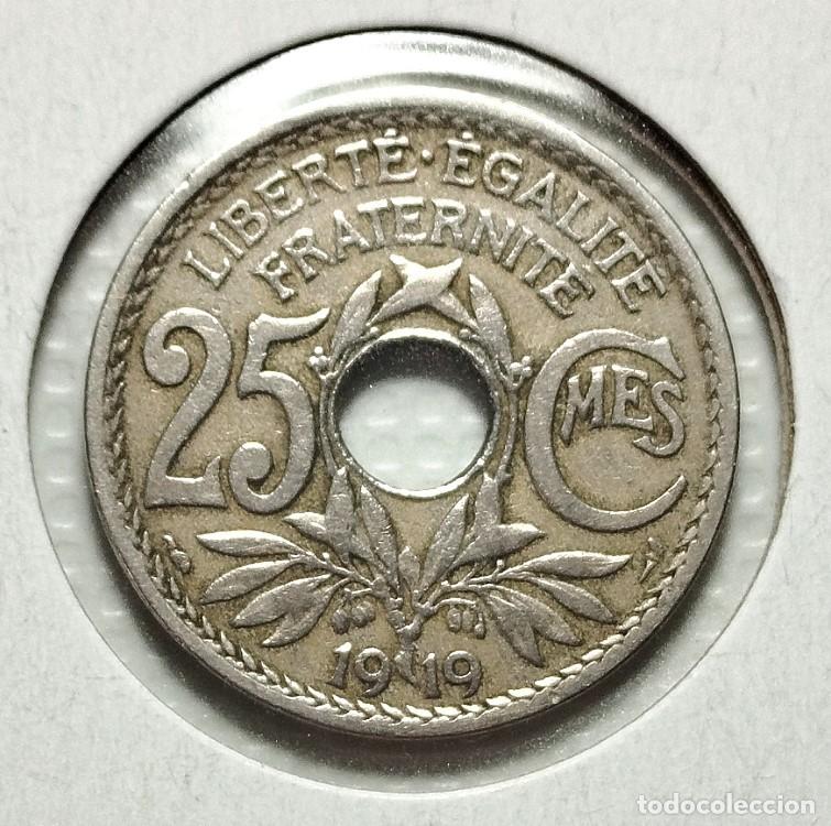 Material numism&aacute;tico: EUROPA . FRANCIA . 25 CENTIMES 1919 - Foto 1