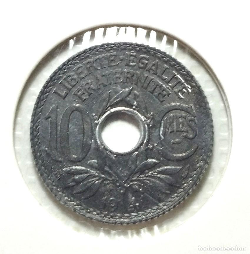 Material numism&aacute;tico: EUROPA . FRANCIA . 10 CENTIMES 1941 - Foto 2