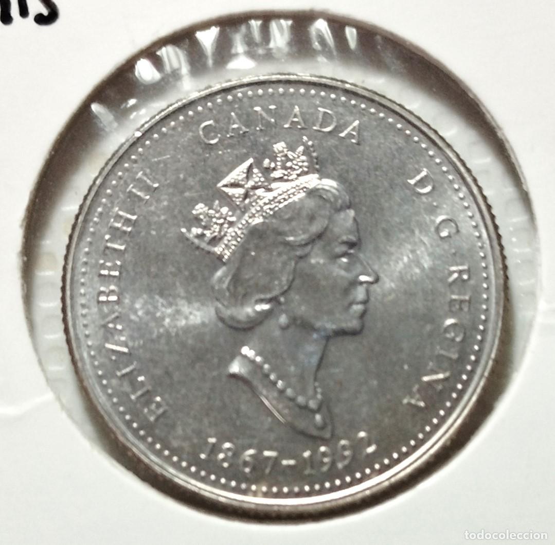 Material numism&aacute;tico: AMERICA . CANAD&Aacute; . 25 CENTS 1992 - Foto 1