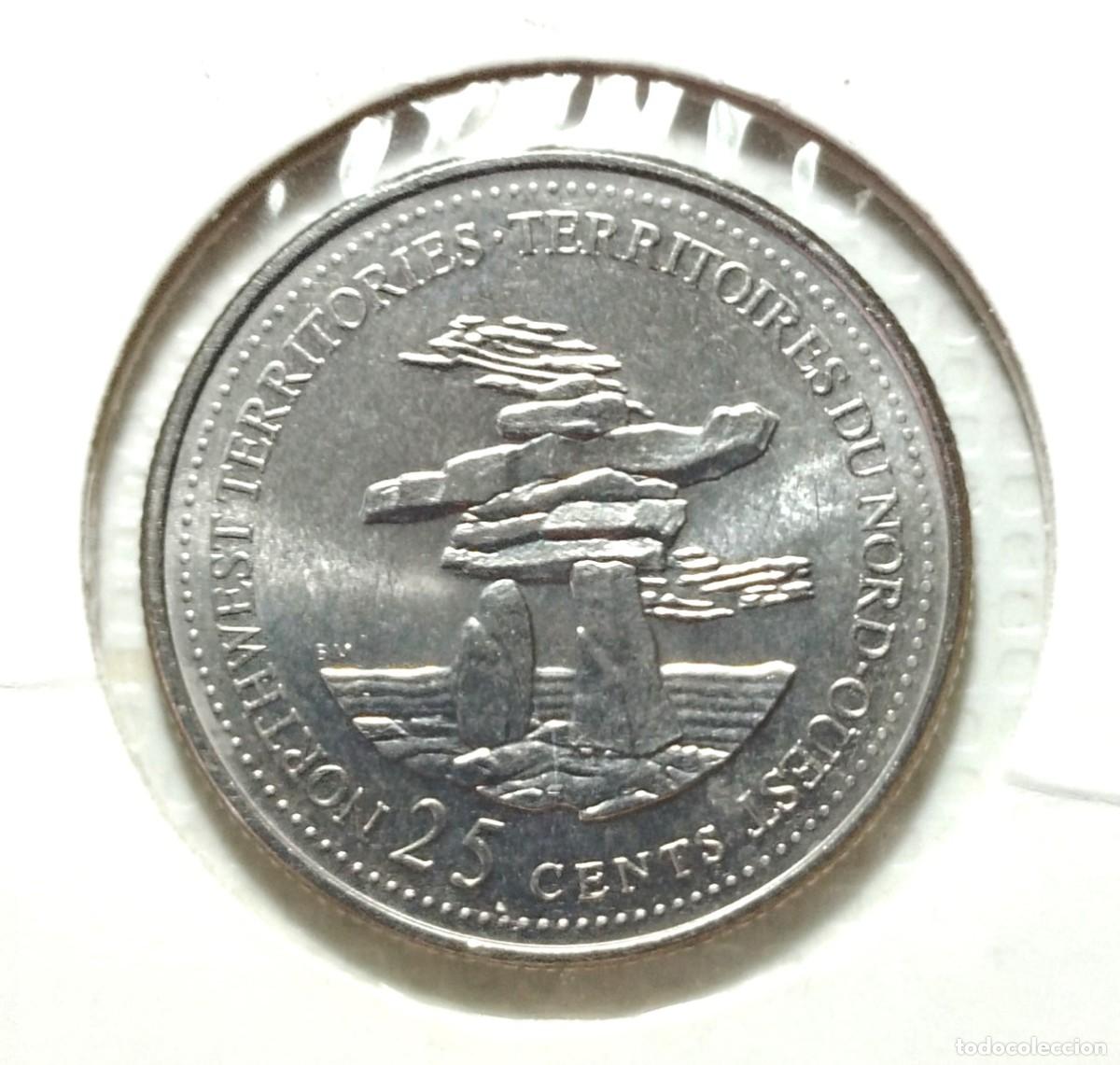 Material numism&aacute;tico: AMERICA . CANAD&Aacute; . 25 CENTS 1992 - Foto 2