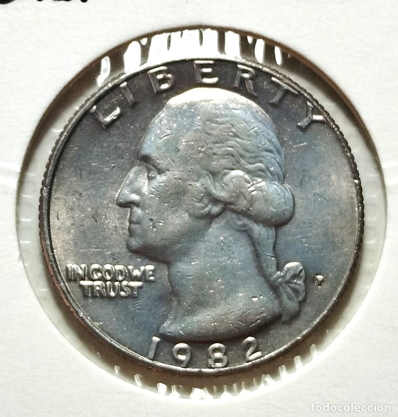 Material numism&aacute;tico: AMERICA . ESTADOS UNIDOS . QUARTER DOLLAR 1982 - Foto 1