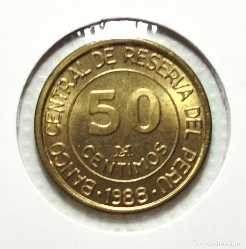 Material numism&aacute;tico: AMERICA . PER&Uacute; . 50 CENTIMOS 1988 . SIN CIRCULAR - Foto 2