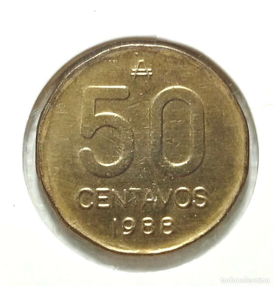 Material numism&aacute;tico: AMERICA . ARGENTINA . 50 CENTAVOS 1988 . SIN CIRCULAR - Foto 2