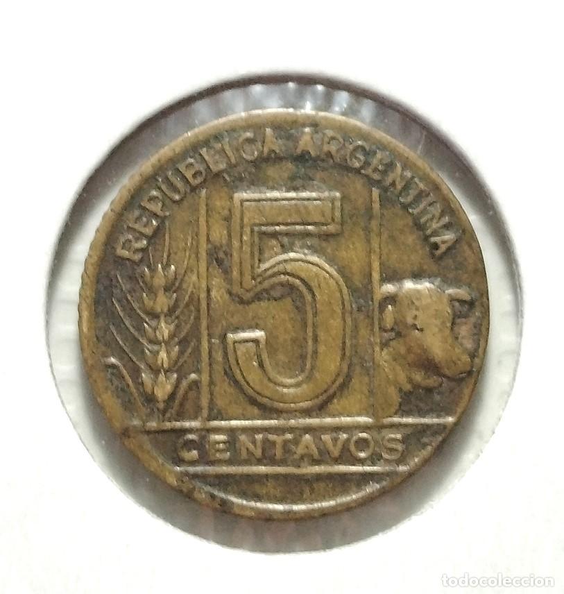 Material numism&aacute;tico: AMERICA . ARGENTINA . 5 CENTAVOS 1948 - Foto 2