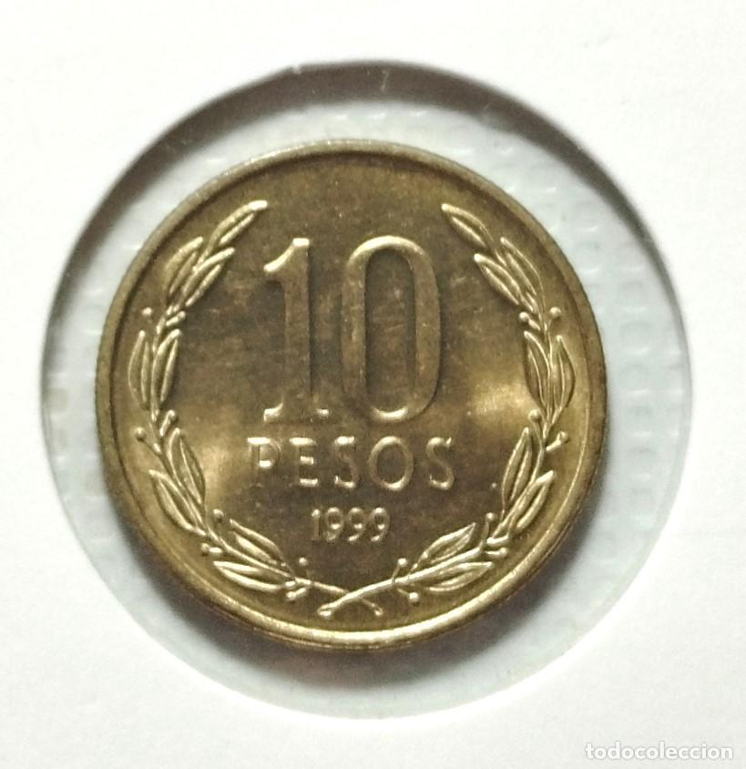 Material numism&aacute;tico: AMERICA . CHILE. 10 PESOS 1999 . SIN CIRCULAR - Foto 2