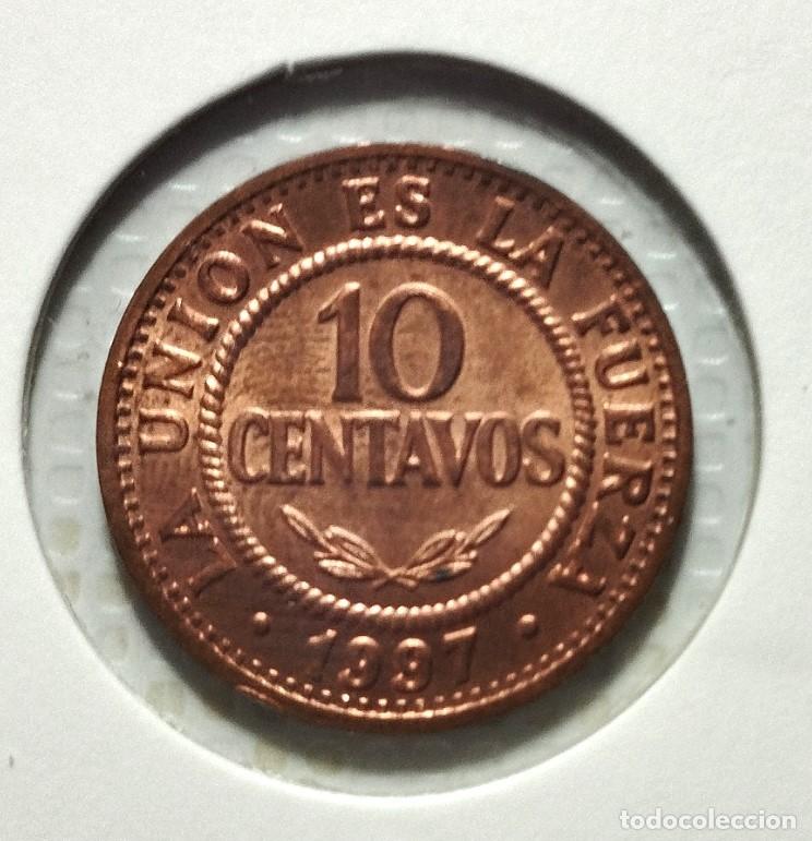 Material numism&aacute;tico: AMERICA . BOLIVIA . 10 CENTAVOS 1997 . SIN CIRCULAR - Foto 2