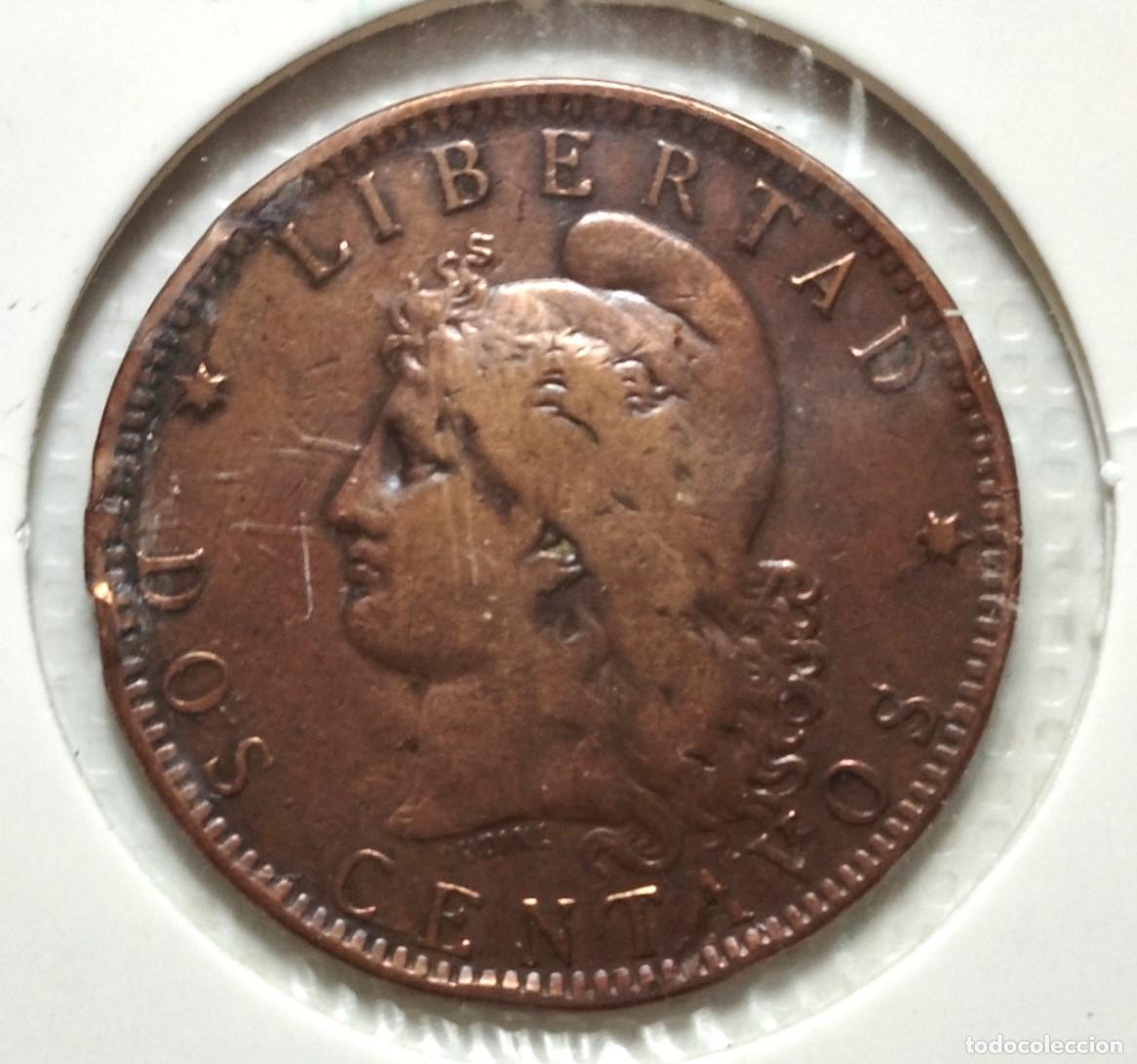 Material numism&aacute;tico: AMERICA . ARGENTINA . 2 CENTAVOS 1891 . - Foto 1