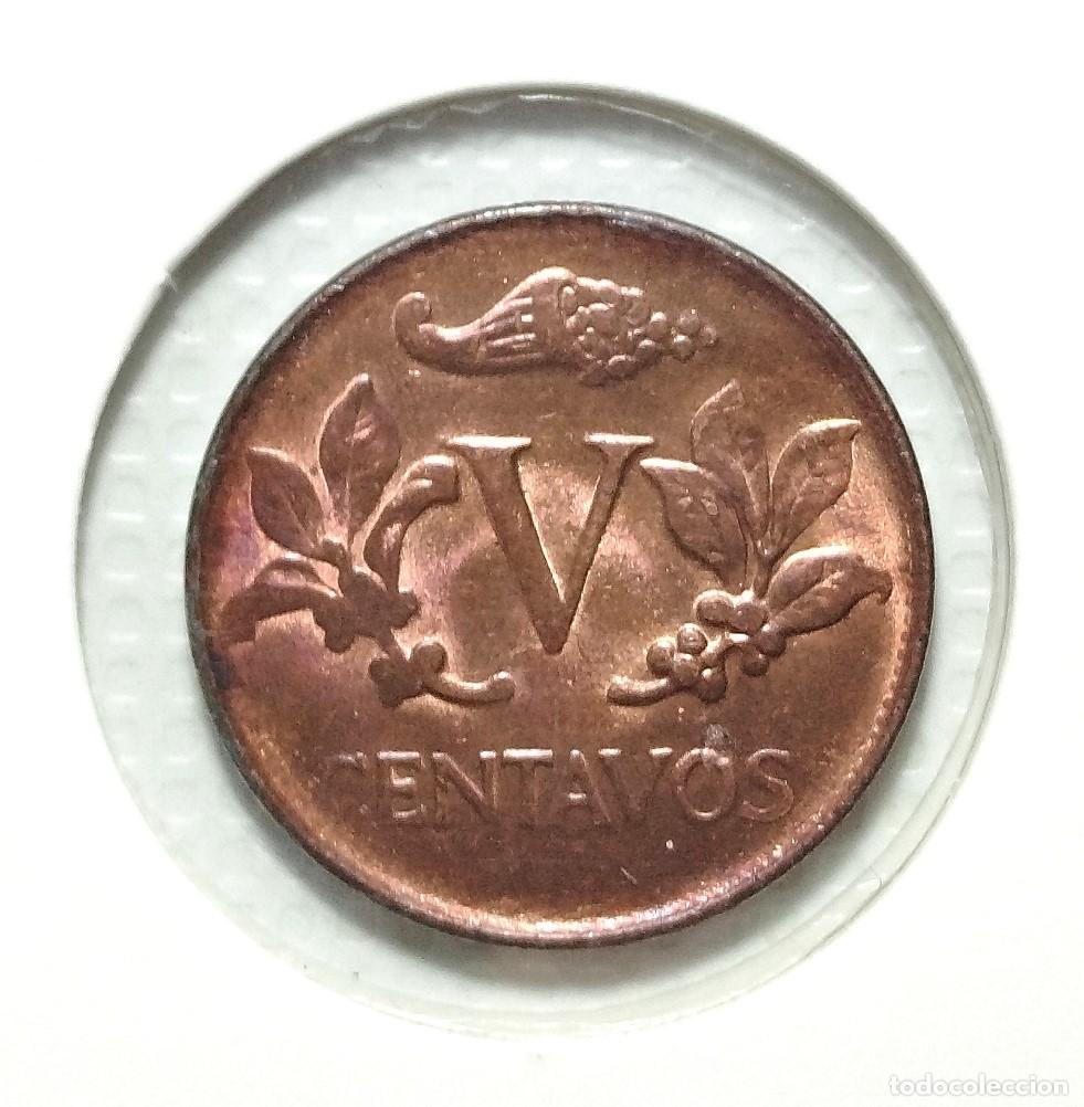 Material numism&aacute;tico: AMERICA . COLOMBIA . 5 CENTAVOS 1970 . SIN CIRCULAR - Foto 2