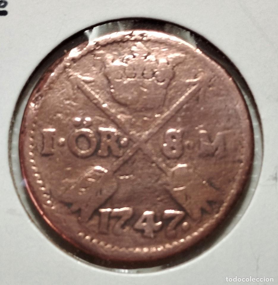 Material numism&aacute;tico: EUROPA . SUECIA . ORE 1747 - Foto 1