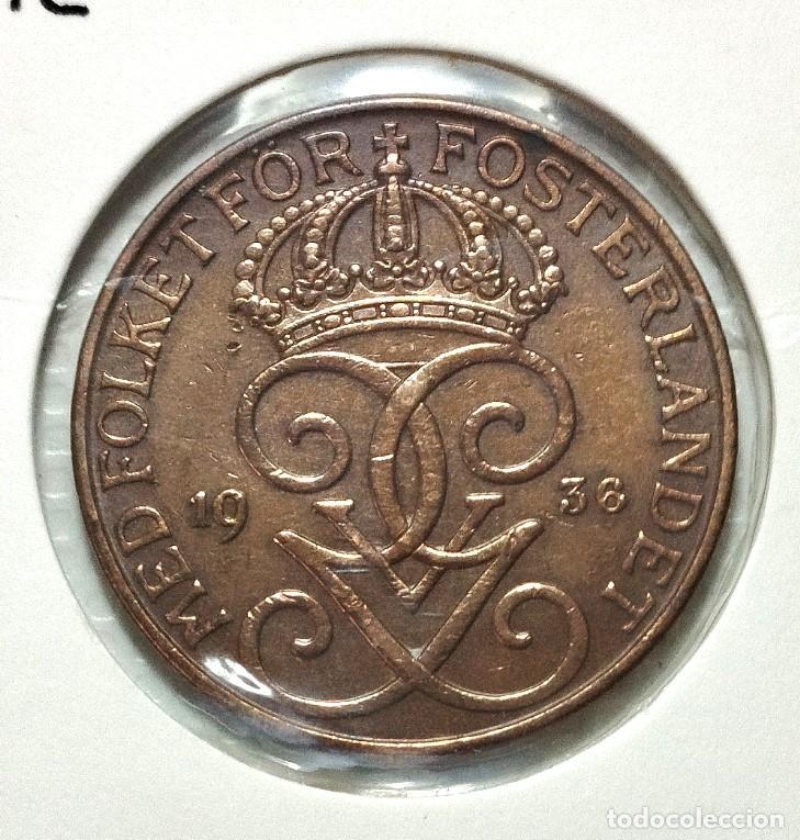 Material numism&aacute;tico: EUROPA . SUECIA . 5 ORE 1936 - Foto 1