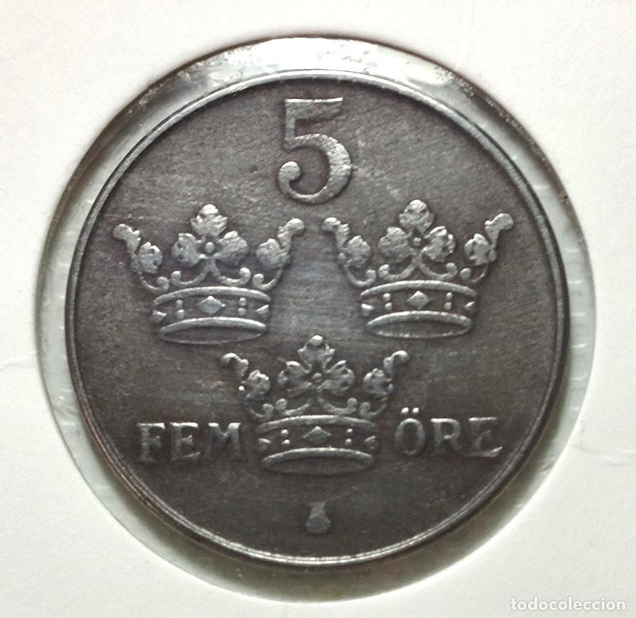Material numism&aacute;tico: EUROPA . SUECIA . 5 ORE 1943 - Foto 2