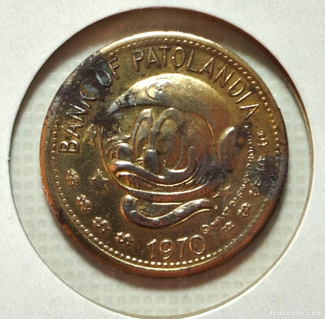 Material numism&aacute;tico: MONEDA. TOKEN DE DISNEYLAND . PARIS . ABUELA PATO - Foto 2