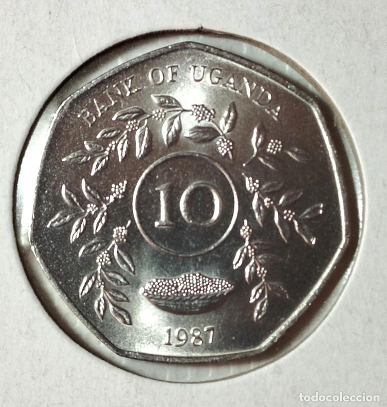Material numism&aacute;tico: AFRICA . UGANDA . 10 SHILLING 1987 . SIN CIRCULAR - Foto 2