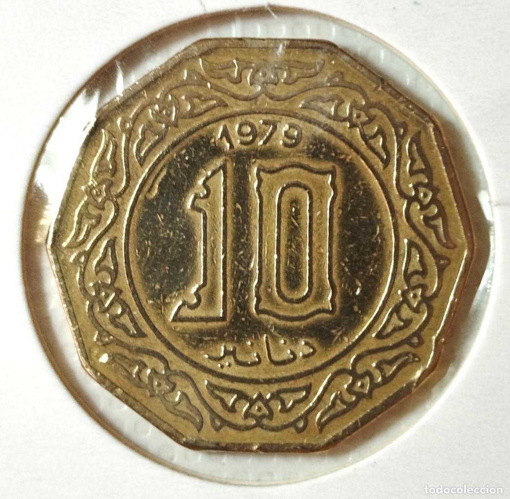Material numism&aacute;tico: AFRICA . ARGELIA . 10 DINARS 1979 . EXCELENTE - Foto 2